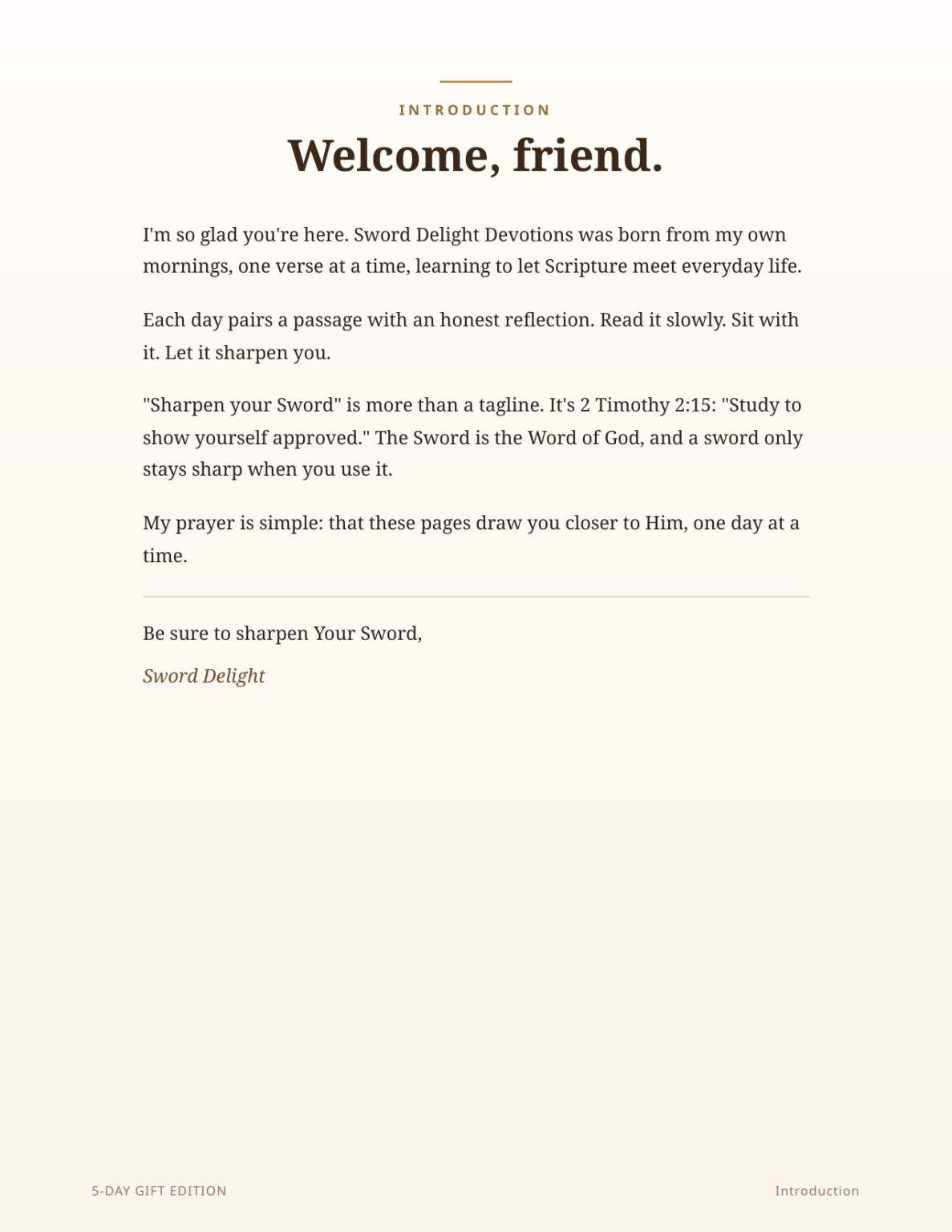 Sample page, Introduction